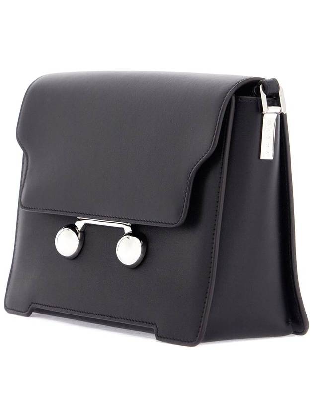 Trunkaroo Leather Medium Shoulder Bag Black - MARNI - BALAAN 4