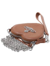 ORB Heart Chain Leather Cross Bag Brown - VIVIENNE WESTWOOD - BALAAN 5