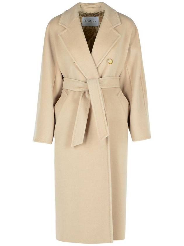 Max Mara 'Ticino' Beige Virgin Wool Blend Coat - MAX MARA - BALAAN 1