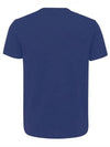 Cotton Crew Neck Short Sleeve T-Shirt T-Shirt blue - TOM FORD - BALAAN 3