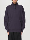 Diagonal Raised Fleece Half Zipped Sweatshirt Violet - CP COMPANY - BALAAN 2