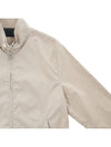 Cotton Blend Blouson Bomber Jacket Limestone - PRADA - BALAAN 5