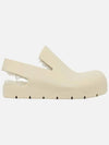 Shearling Puddle Sandals Offwhite - BOTTEGA VENETA - BALAAN.