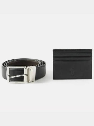 Polo Ralph Lauren Hot Stamping Leather Cardholder Wallet and Belt Set - PAUL SMITH - BALAAN 1