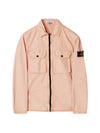 Waffen Patch Two Pocket Cotton Over Zip-Up Jacket Antique Rose - STONE ISLAND - BALAAN 1