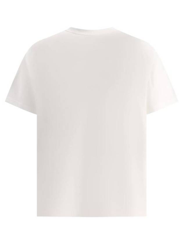 logo print cotton short sleeve t-shirt white - BURBERRY - BALAAN 3