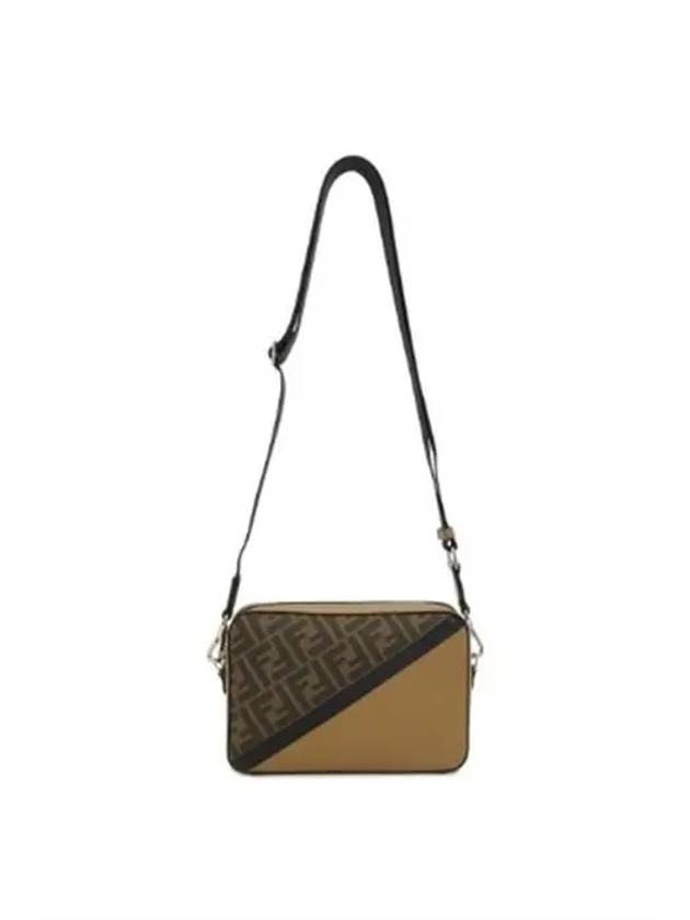 FF Motif Leather Cross Bag Brown - FENDI - BALAAN 8