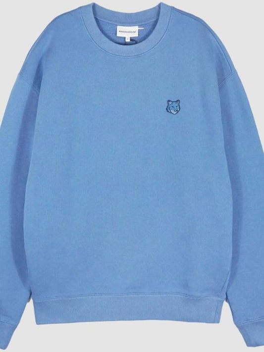 Bold Fox Head Cotton Sweatshirt Blue - MAISON KITSUNE - BALAAN 2