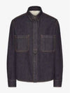 Cotton Denim Jacket Navy - VALENTINO - BALAAN 2