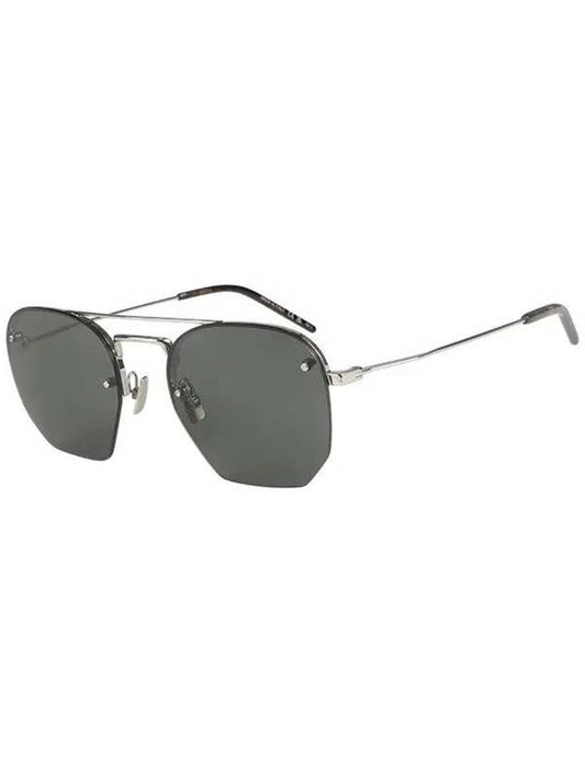 Eyewear Polygon Metal Sunglasses Grey - SAINT LAURENT - BALAAN 1