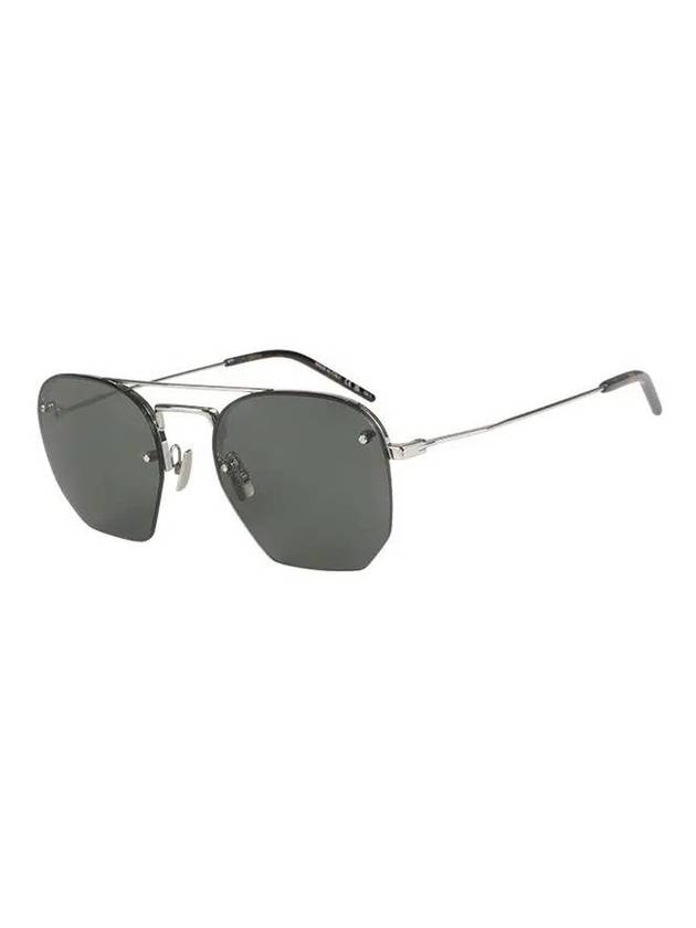 Eyewear Polygon Metal Sunglasses Grey - SAINT LAURENT - BALAAN 1