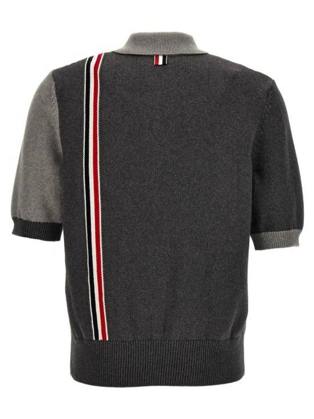 Fun Mix Jersey Stitch Knitted Polo Shirt - THOM BROWNE - BALAAN 3