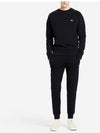 Tricolor Fox Patch Sweatshirt Black - MAISON KITSUNE - BALAAN 5