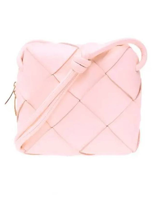 Cassette Intrecciato Mini Shoulder Bag Blush Pink - BOTTEGA VENETA - BALAAN 2