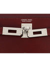 Mini Kelly II Rouge Ash Silver Box W 74221 - HERMES - BALAAN 6