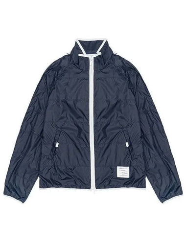 Men s Quilted Ripstop Jersey Lined Track Jacket MJT319 06859 415 Navy 271122 1147524 - THOM BROWNE - BALAAN 1