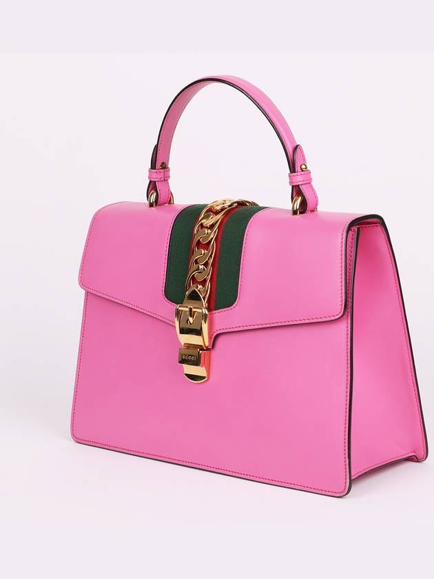 Sylvie medium pink top handle shoulder bag 431665 - GUCCI - BALAAN 3