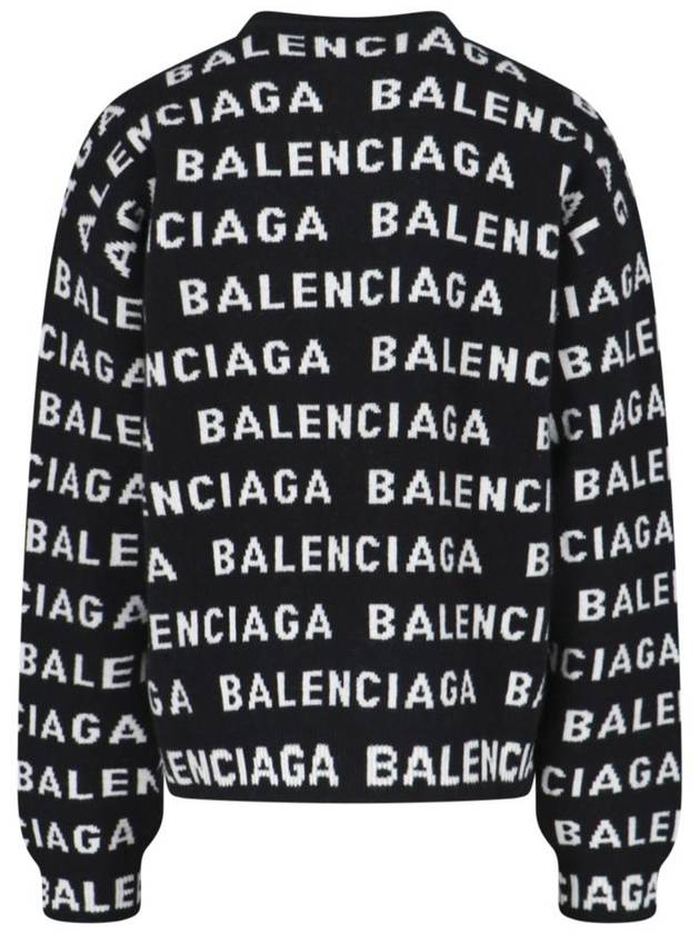 All-Over Logo Sweatshirt Black - BALENCIAGA - BALAAN 3