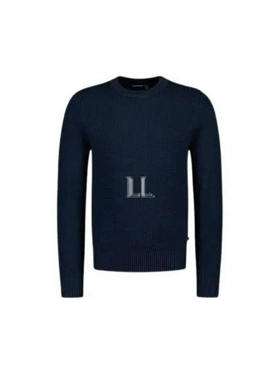 Men's Oliver Structure Knit Top Navy - J.LINDEBERG - BALAAN 2