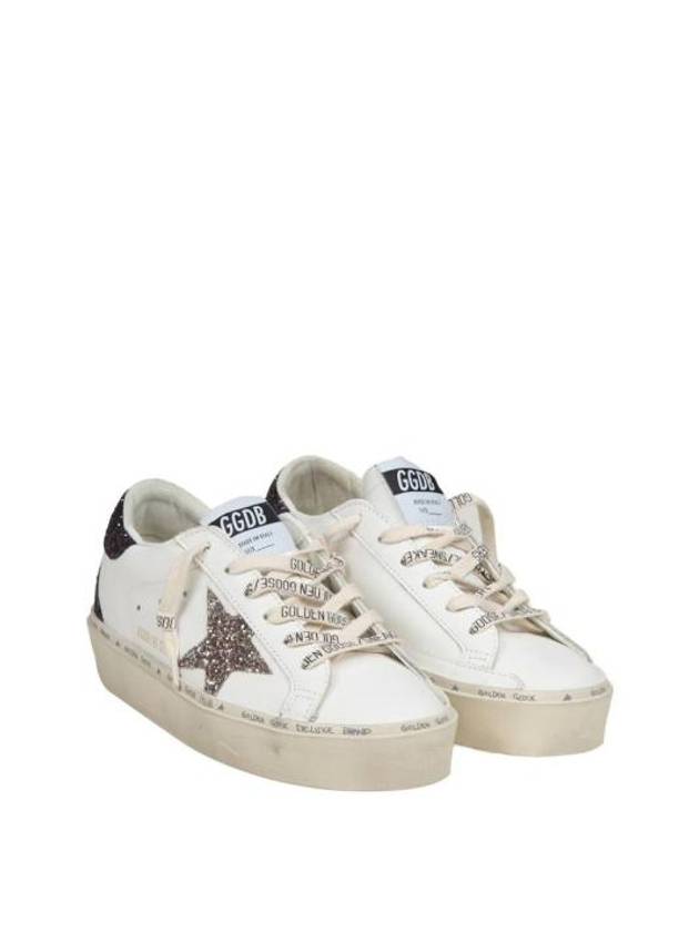 Hi Star Glitter Tab Low Top Sneakers White - GOLDEN GOOSE - BALAAN 3