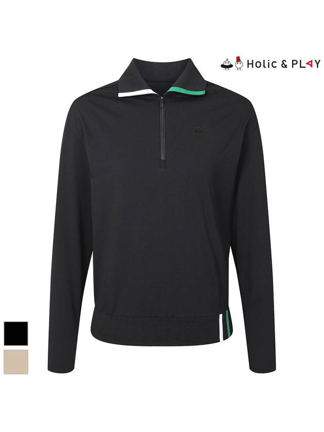 Sweatshirt Half Zip Up Eri Color T-ShirtHE1WTS005 - HOLIC&PLAY - BALAAN 1