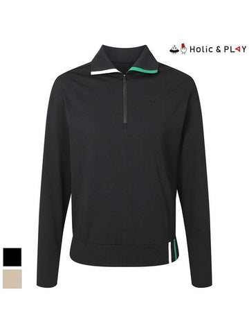 Sweatshirt Half Zip Up Eri Color T-ShirtHE1WTS005 - HOLIC&PLAY - BALAAN 1