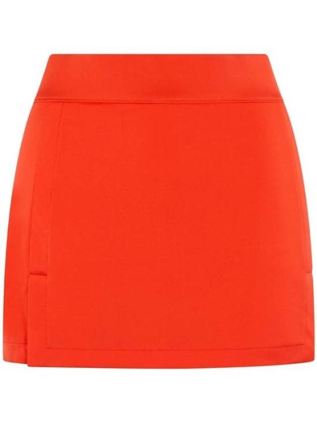 Amelie Golf A Line Skirt Tangerine Tango - J.LINDEBERG - BALAAN 1