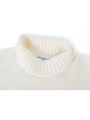 Men's Fox Head Patch Oversized Wool Turtleneck Ecru - MAISON KITSUNE - BALAAN 4