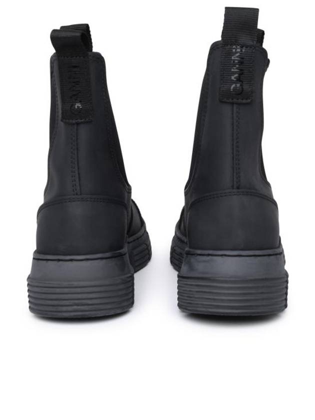 Rubber Chelsea Boots Black - GANNI - BALAAN 5