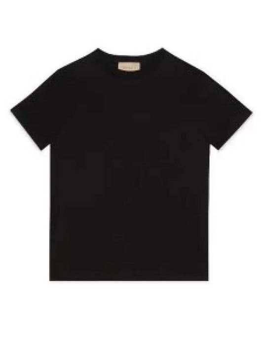 Monogram Logo Short Sleeve T-Shirt Black - GUCCI - BALAAN 2