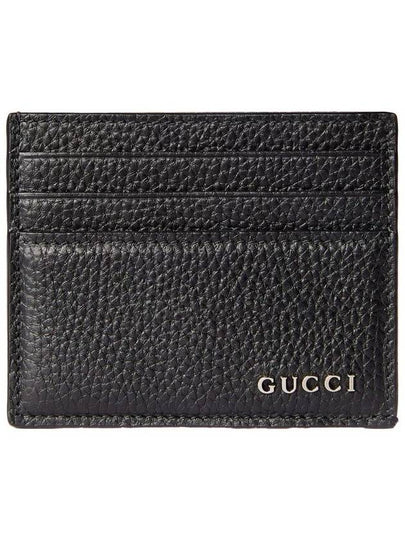 Logo Leather Card Walle Black - GUCCI - BALAAN 2