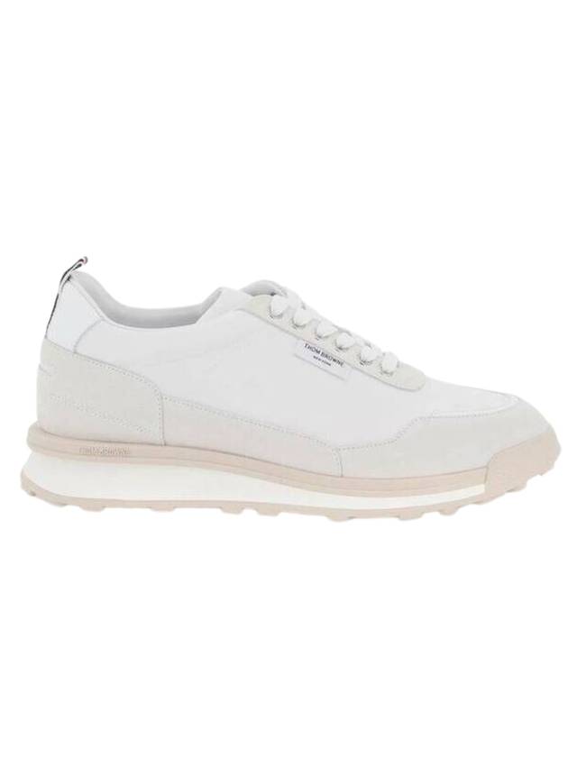 Eco Nylon Alumni Low Top Sneakers White - THOM BROWNE - BALAAN 1