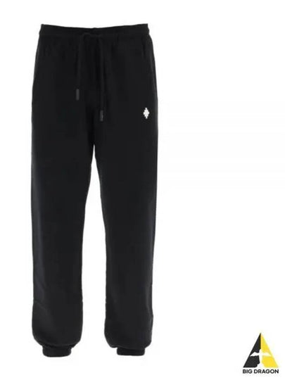 Cross Relaxed Drawstring Track Pants Black - MARCELO BURLON - BALAAN 2