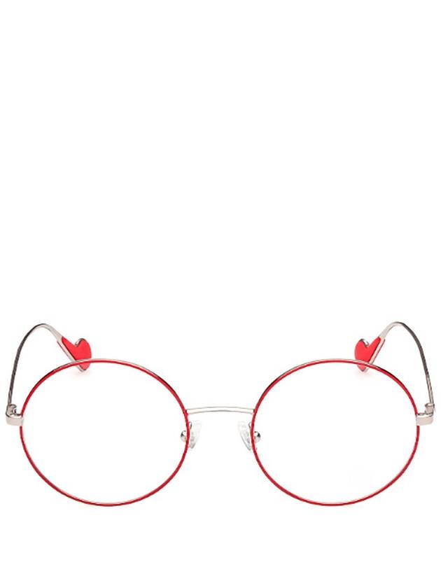 Eyewear Round Metal Eyeglasses Red - MONCLER - BALAAN 1