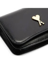 Paris Strap Card Wallet Black - AMI - BALAAN 5