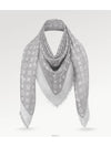 Monogram Shine Denim Scarf Pearl Grey - LOUIS VUITTON - BALAAN 3