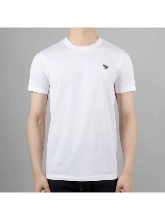 Zebra Waffen Short Sleeve T Shirt White - PAUL SMITH - BALAAN 2