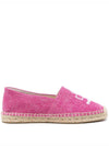 Canae Embroidered Logo Canvas Espadrilles Pink - ISABEL MARANT - BALAAN 3