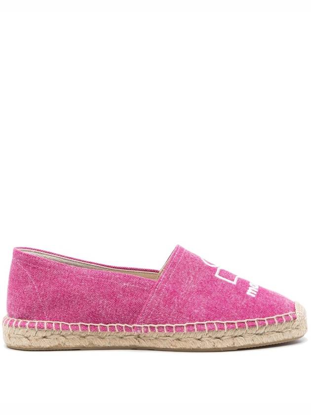 Canae Embroidered Logo Canvas Espadrilles Shoes Pink - ISABEL MARANT - BALAAN 3