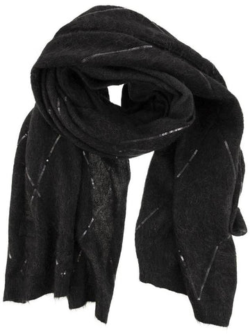 Scarf with micro-sequins - BRUNELLO CUCINELLI - BALAAN 1