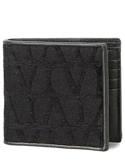 Toile Iconographe Half Wallet Black - VALENTINO - BALAAN 2