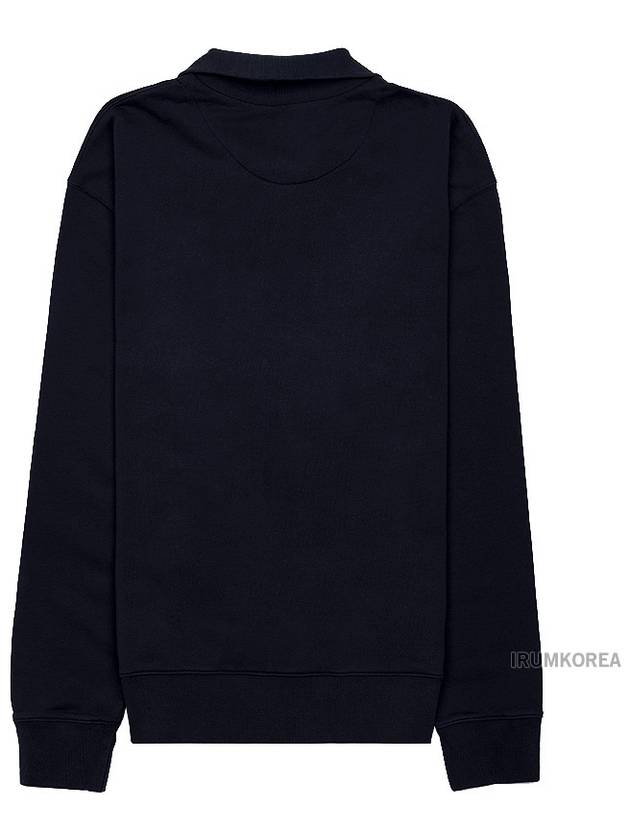 Fox Head Patch Half Zipper Sweatshirt Black - MAISON KITSUNE - BALAAN 3