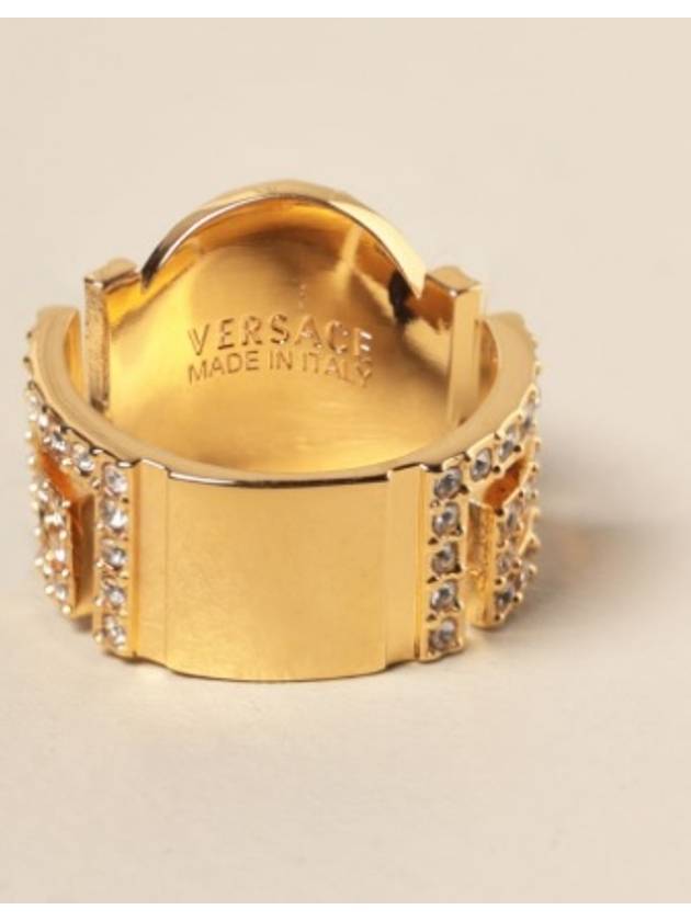 Icon Medusa Crystal Ring Gold - VERSACE - BALAAN 3