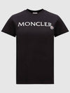 Women Embroidered Logo T Shirt Black 8C00006 829HP 999 - MONCLER - BALAAN 2