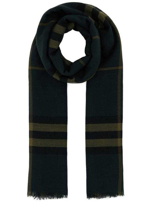 Check Lightweight Wool Scarf Shadow - BURBERRY - BALAAN 2