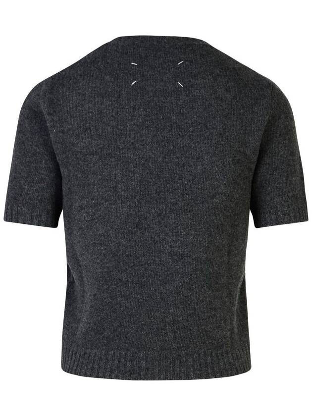 Washed Lambswool Crewneck Knit Top Grey - MAISON MARGIELA - BALAAN 4