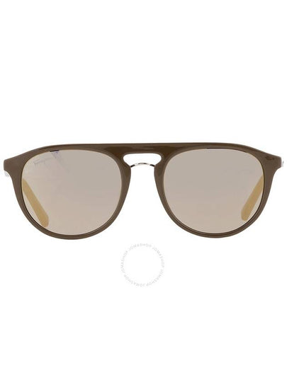 Eyewear Oval Sunglasses Grey - SALVATORE FERRAGAMO - BALAAN 2