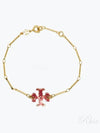 Roxanne Logo Charm Bracelet Gold - TORY BURCH - BALAAN 2