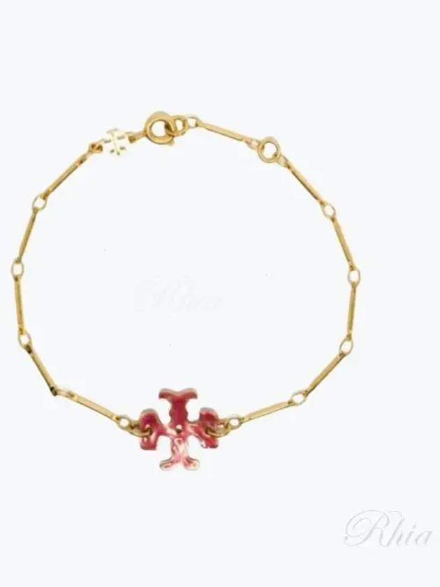 Roxanne Logo Charm Bracelet Gold - TORY BURCH - BALAAN 2