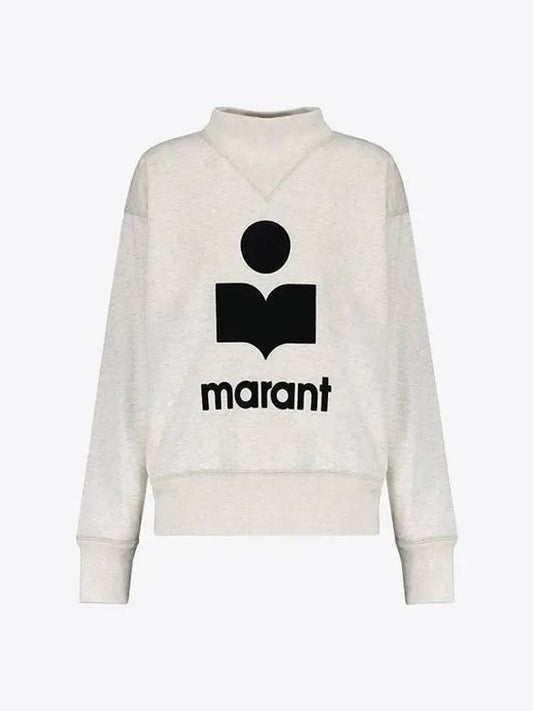 Moby Logo Print Sweatshirt Ecru - ISABEL MARANT - BALAAN 2